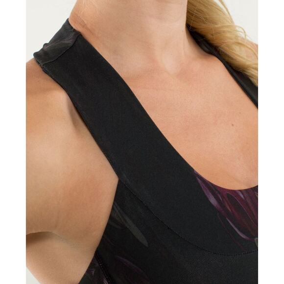 Lululemon Scoop Neck Tank Midnight Iris Multi / Black size 4 - Picture 4 of 5
